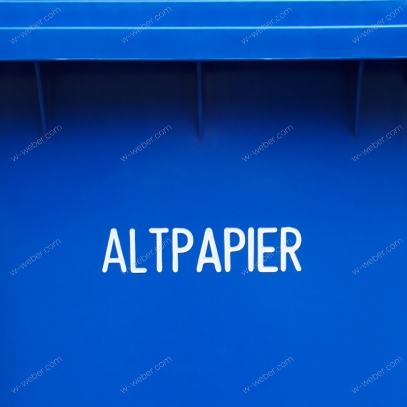 Mobile garbage bins 770 l hot foil printing images-pictures