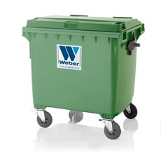 Wheeled bins (Wheelie bins) 1100 l flat lid CLASSIC