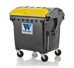 Wheeled bins (Wheelie bins) 1100 litre round lid LiL