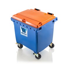 Waste bins 1100 l flat lid CLASSIC