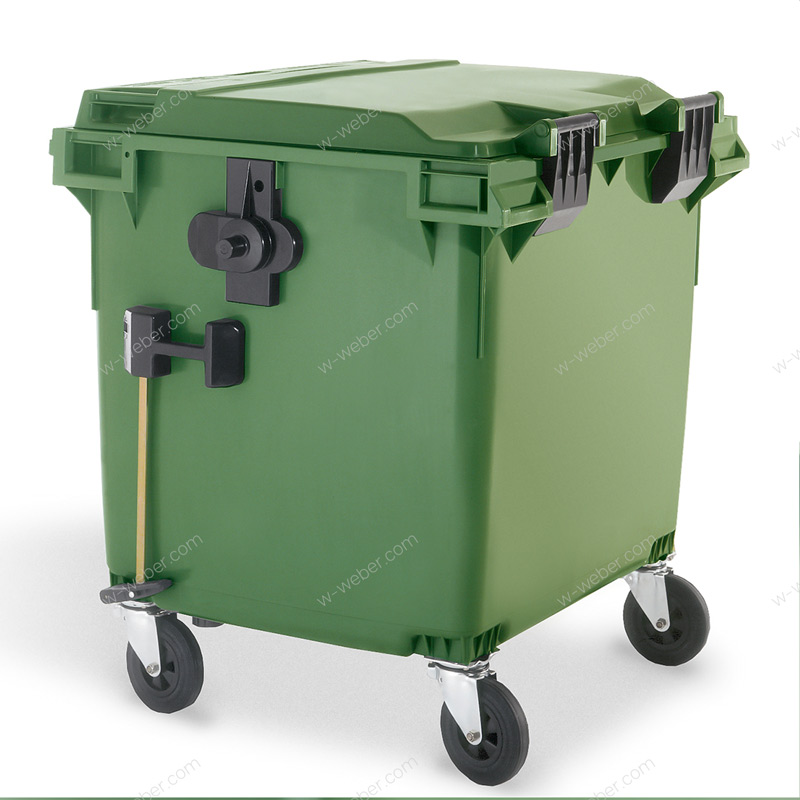 Wheeled bins (Wheelie bins) 1100 l fl classic central brake images-pictures