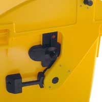 mobile waste containers 1100 L RL LIL Side handles