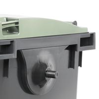 mobile waste containers 1100 L FL Lifting trunnions