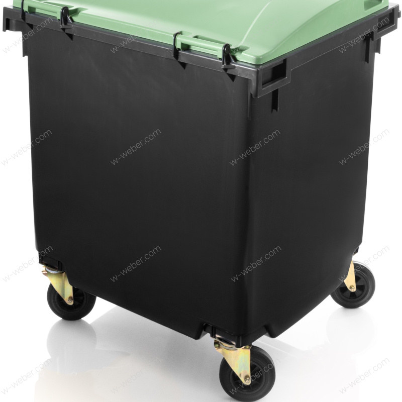 Wheeled bins (Wheelie bins) 1100 l fl rear images-pictures