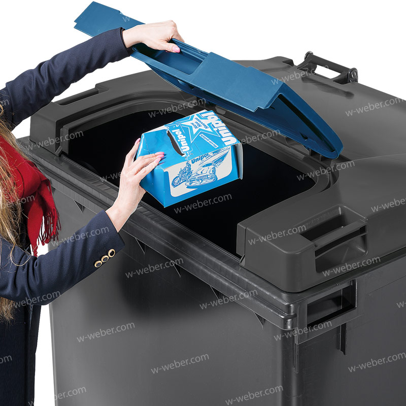 Wheeled bins (Wheelie bins) 1100 l fl lil additional lid images-pictures